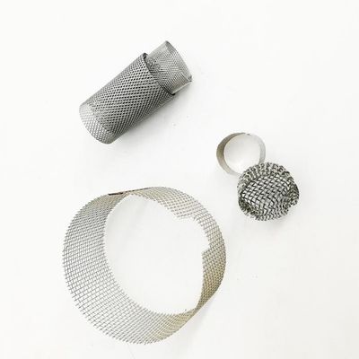 سمك 0.35-0.5mm أنبوب فلتر الفولاذ المقاوم للصدأ مضاد للتآكل