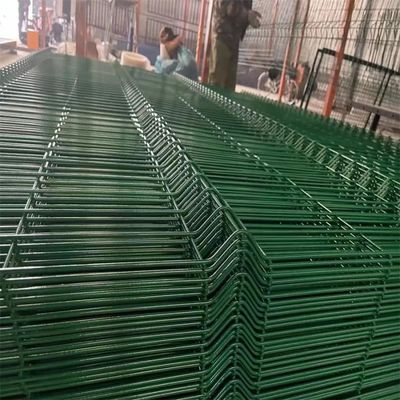 مبيعات ساخنة مسحوق مغلفة الزراعة الشبكة الخضراء 3D الحديدية سلك الشبكة الحاجز لوحة