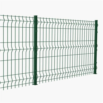 PVC المغلفة محيط الجدار 3D عازمة شبكة أسلاك سياج ملحومة شبكة سلكية