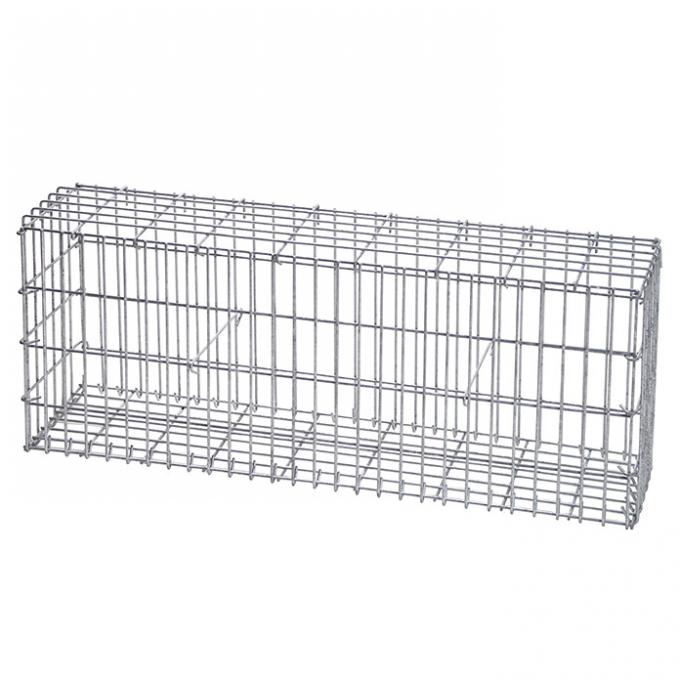 2.7mm Galvanized Gabion Basket Size 2x1x1m 1.5x1x1m with Cell Size 8x10cm Woven Gabion Mesh 0