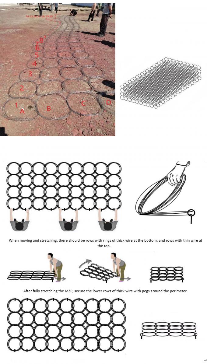 High-Quality Tank Barrier Mesh Tank Tracks Wound mesh Battlefield Twine Wire Mesh for Tank Top 0