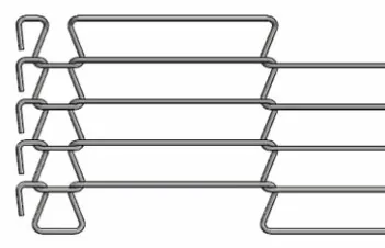 1.0mm-3.0mm سلك الصلب المقاوم للصدأ الشبكة الحامل الحزام لفرن الفرن 1