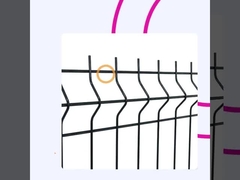 PVC مغلفة 3d الحاجز المنحني حديقة مزرعة الحائط الملحوم الشبكة السلكية حاجز ثني لوحة